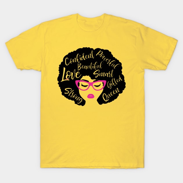 African American Woman T-Shirt by wekdalipun